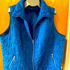 Plus Size CJ Banks Royal Blue Vest 3XL
